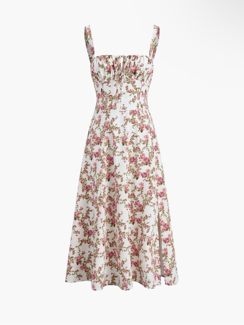 Rosebud Floral Midi Sundress